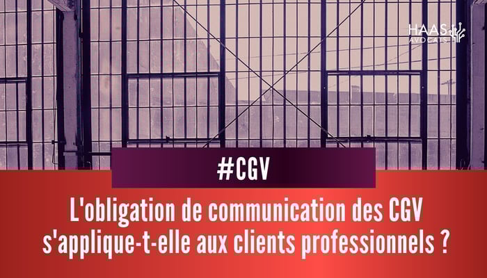 CGV et clients profesionnels