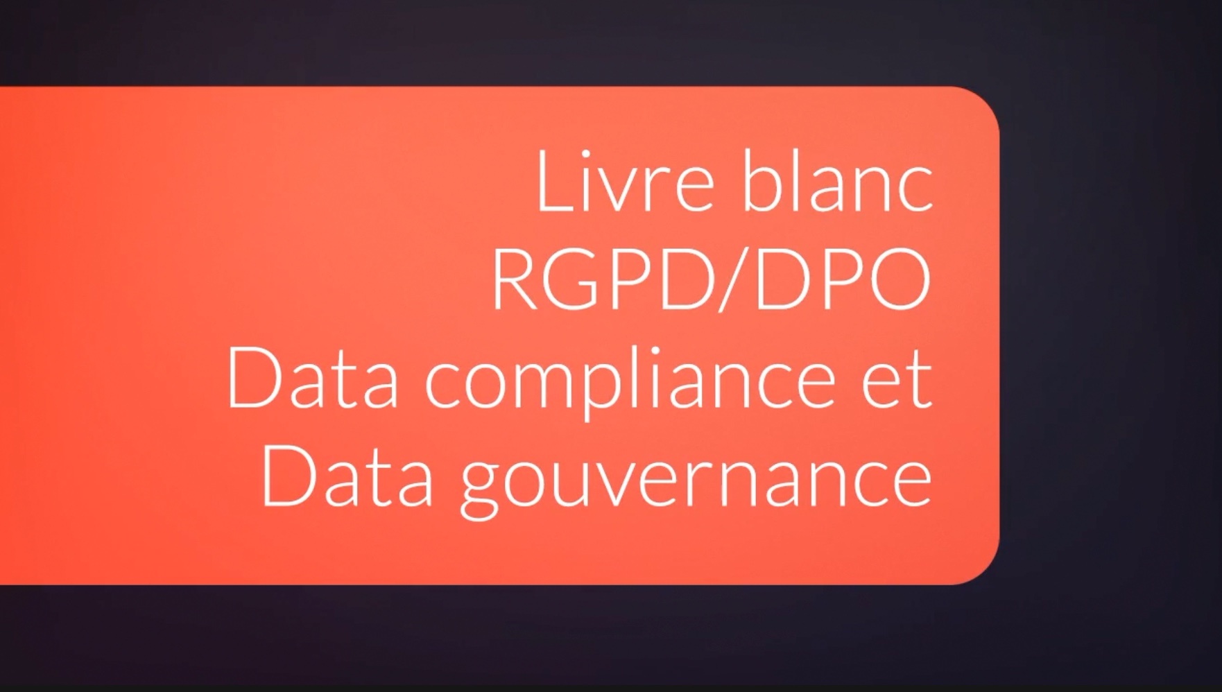 Livre blanc DPO Livre blanc DPO