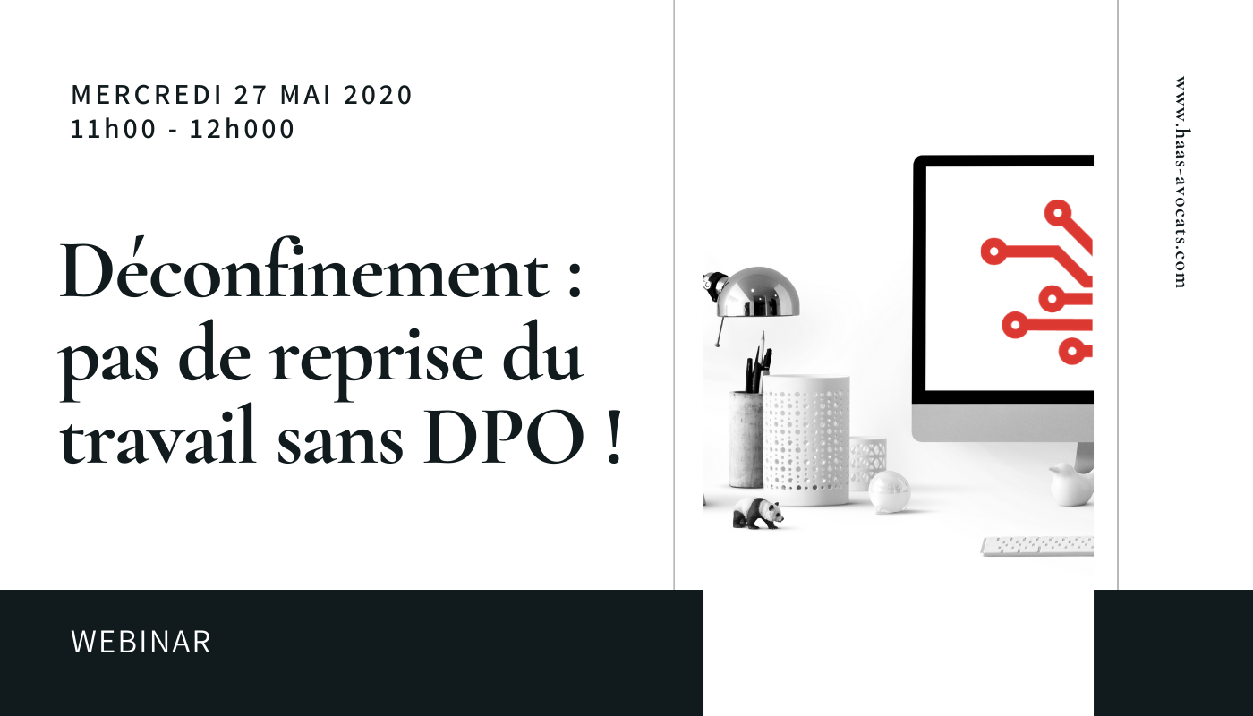 Le DPO, homme à tout faire de l'après-crise ? Webinar du 27 mai 2020
